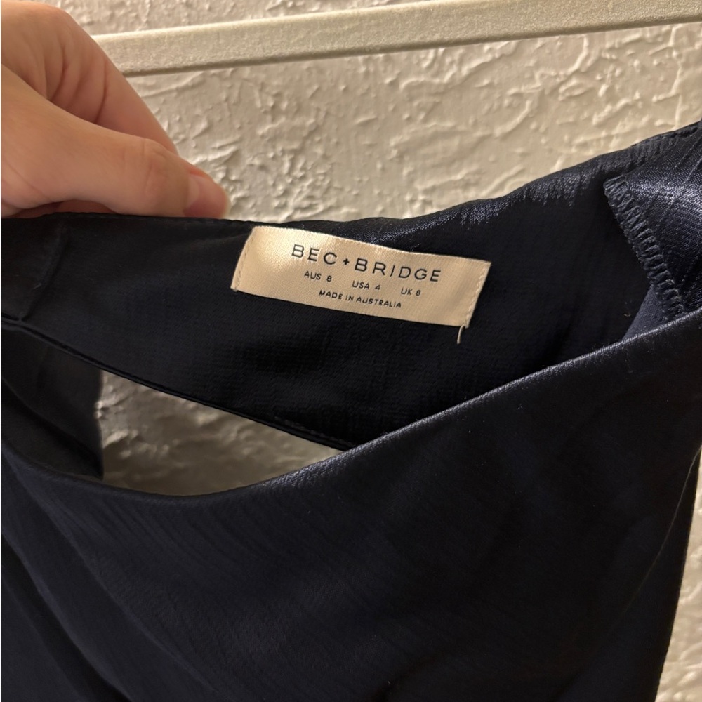 Bec + Bridge Navy Moon Dance Strapless Dress - Picture 4 of 6